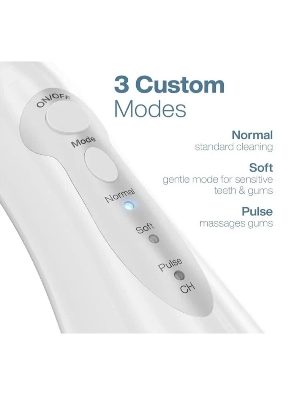 AquaSonic Aqua Flosser Portable Water Flosser 3 Modes Cordless  Rechargeable